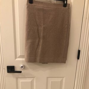 Jcrew pencil skirt with lining